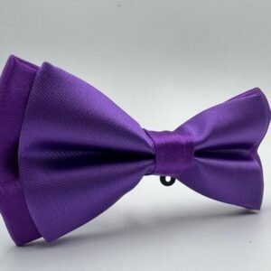 Solid Bright Purple Men's Bow Tie