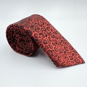Classic  Paisley Design Maroon Neck tie