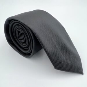 Essential Unisex Striped Black Neck tie
