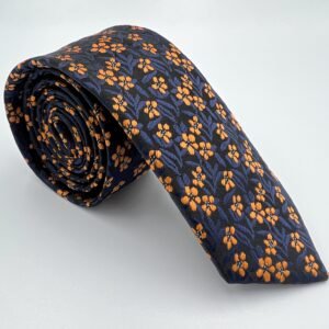Elegant  Floral Design Multicolor Neck tie