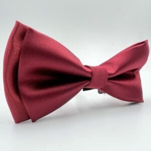 Solid Bright Maroon Men’s Bow Tie