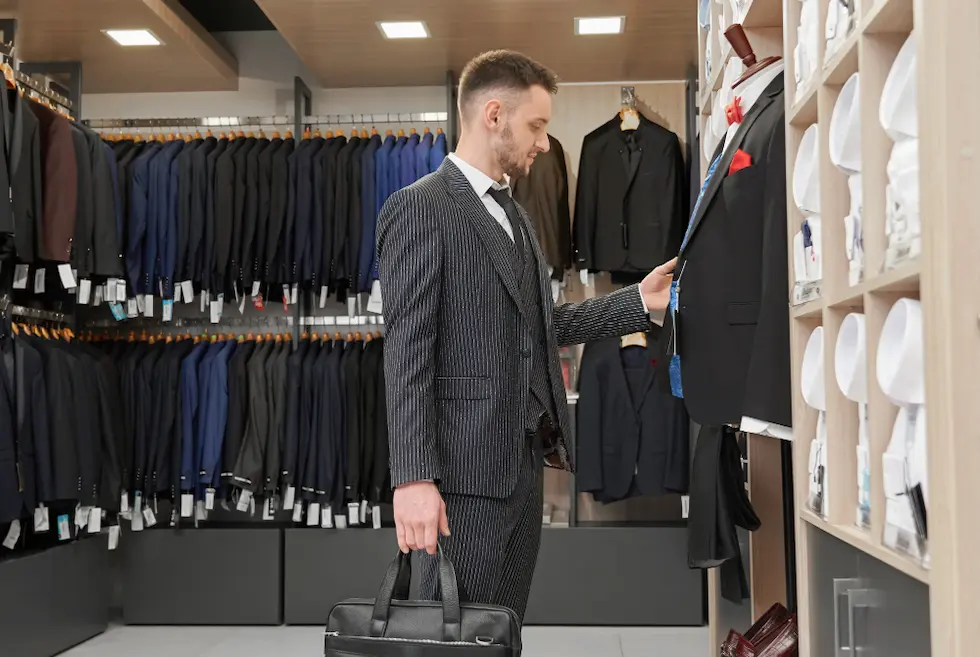 Handcrafted bespoke suit finishing details