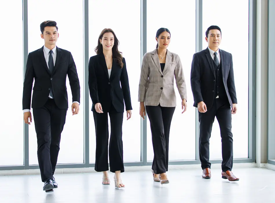 Executive business attire reflecting modern workplace culture