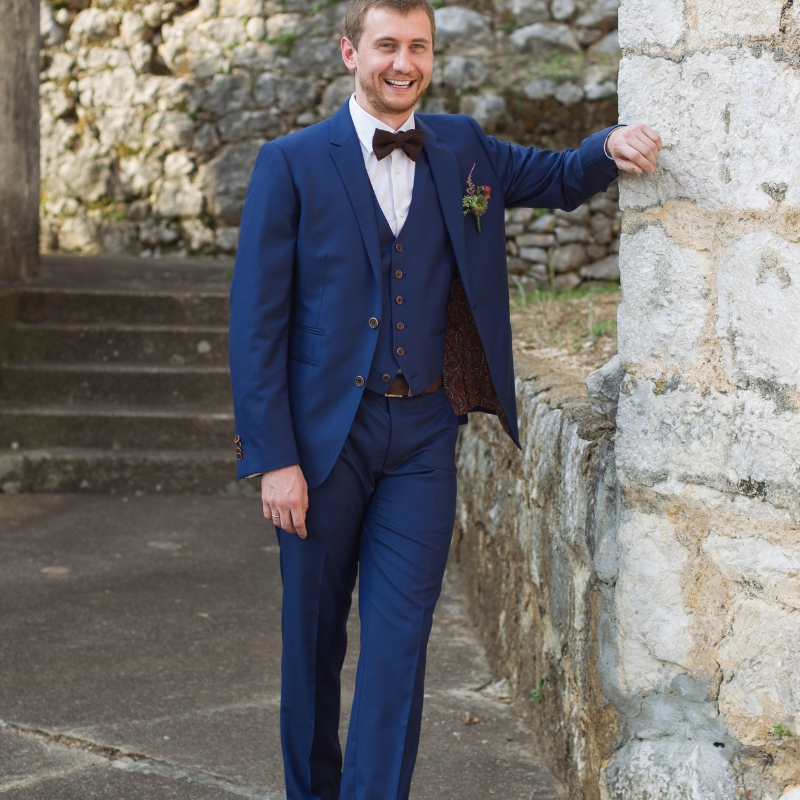 wedding suit blue