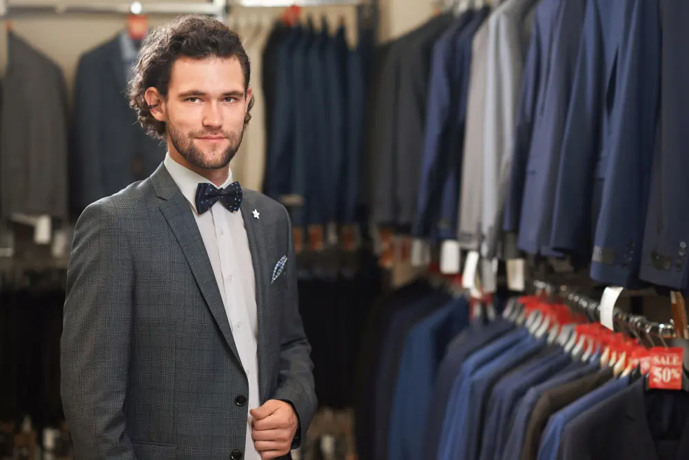 First bespoke suit consultation with a professional tailor